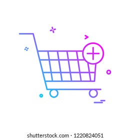 Cart icon design vector