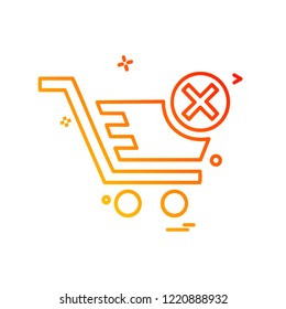 Cart icon design vector
