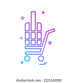 Cart icon design vector
