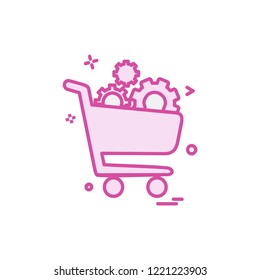 cart icon design vector