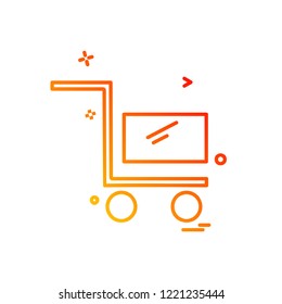 Cart icon design vector