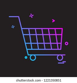 Cart icon design vector