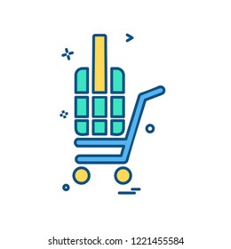 Cart icon design vector