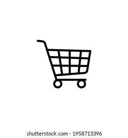 Cart icon. E-commerce icon vector. Trolley icon symbol illustration