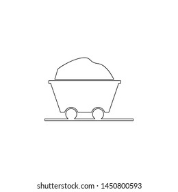 Cart cart icon. Element of energy for mobile concept and web apps icon. Outline, thin line icon for website design and development, app development