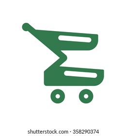   cart icon. Flat design  