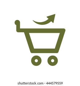 Cart icon .Flat design.