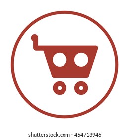   Cart  icon. Flat design.