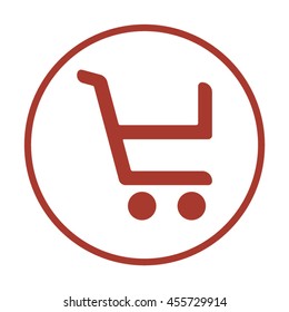  Cart  icon. Flat design.