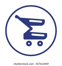  Cart  icon. Flat design.