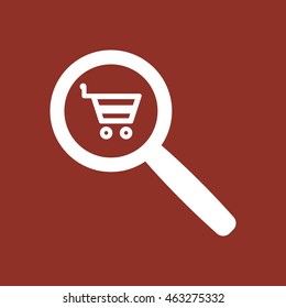  Cart  icon .Flat design.