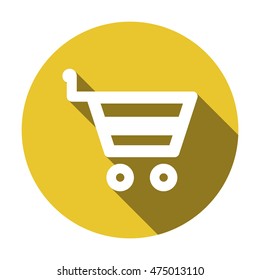   Cart  icon. Flat design.