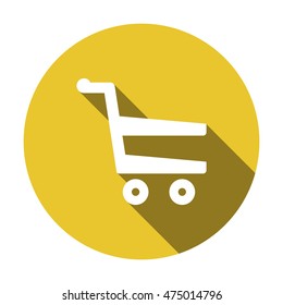   Cart  icon. Flat design.
