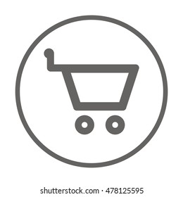   Cart  icon. Flat design.