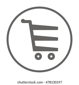  Cart  icon. Flat design.