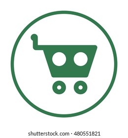   Cart  icon. Flat design.