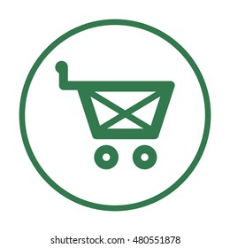   Cart  icon. Flat design.