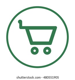   Cart  icon. Flat design.