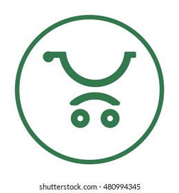  Cart  icon. Flat design.