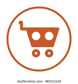   Cart  icon. Flat design.