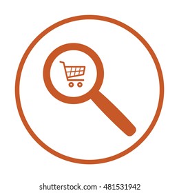  Cart  icon. Flat design.
