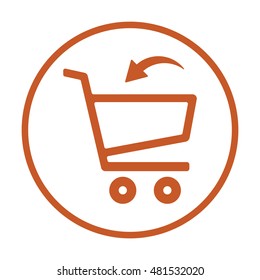  Cart  icon. Flat design.