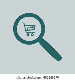  Cart  icon. Flat design.