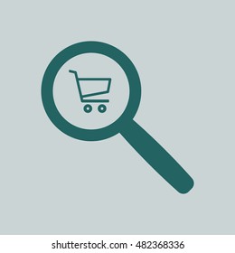  Cart  icon. Flat design.
