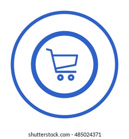  Cart  icon. Flat design.