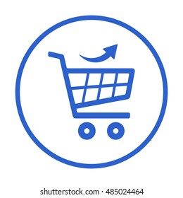  Cart  icon. Flat design.