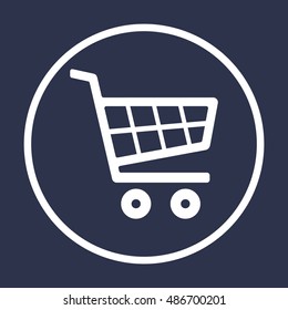  Cart  icon. Flat design.