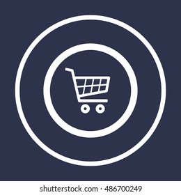  Cart  icon. Flat design.