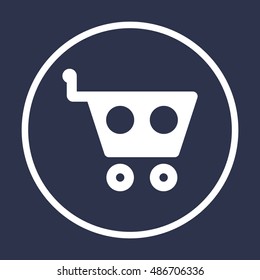   Cart  icon. Flat design.