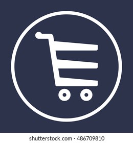   Cart  icon. Flat design.
