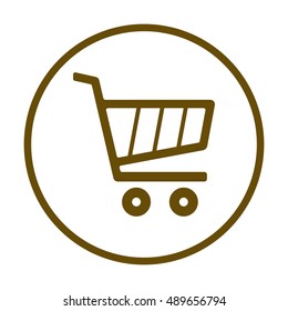  Cart  icon. Flat design.