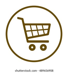  Cart  icon. Flat design.