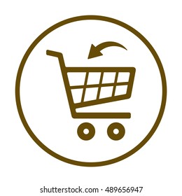  Cart  icon. Flat design.