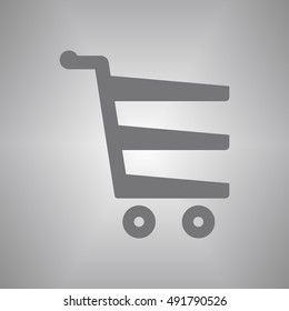   Cart  icon. Flat design.