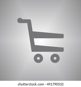   Cart  icon. Flat design.