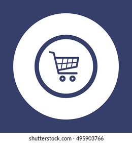  Cart  icon. Flat design.