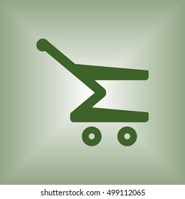   Cart  icon. Flat design.