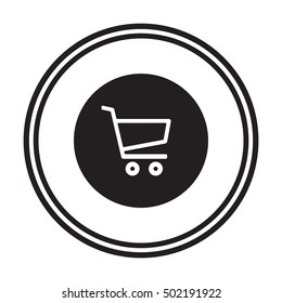  Cart  icon. Flat design.