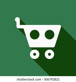  Cart  icon. Flat design.