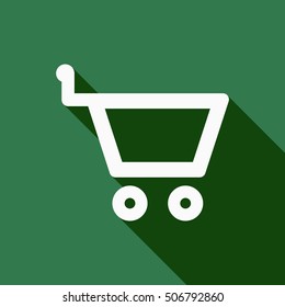   Cart  icon. Flat design.
