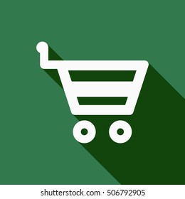  Cart  icon. Flat design.