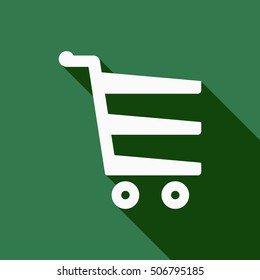   Cart  icon. Flat design.