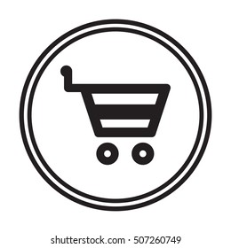   Cart  icon. Flat design.