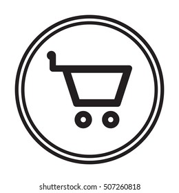   Cart  icon. Flat design.