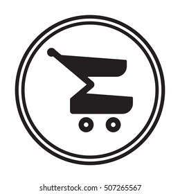 Cart  icon. Flat design.