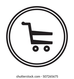   Cart  icon. Flat design.